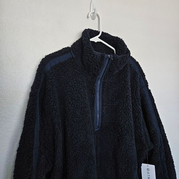 NWT Athleta | Cloud Fleece Cozy Soft Sweatshirt In Navy Blue, Womens 2X - Picture 6 of 8